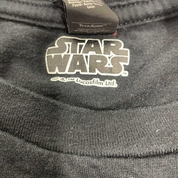 MEN’S Anvil by Gildan Black Star Wars Vader Claus Short Sleeve Tee Shirt Size M - Picture 6 of 6